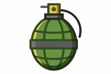 grenade vector illustration on white background