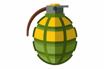 grenade vector illustration on white background