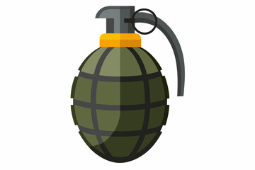 grenade vector illustration on white background