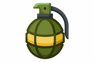 grenade vector illustration on white background