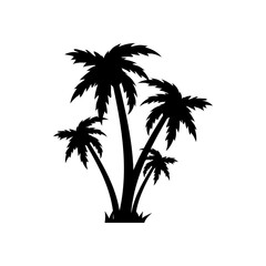 Palm tree icon vector. Tree illustration sign. Island symbol. Rest logo.