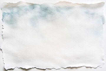 Fototapeta premium Plain White Watercolor Paper – Textured Blank Art Surface