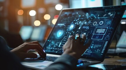 Online education platform interface