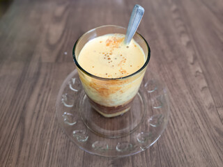 Traditional Teh Talua Egg Tea from West Sumatra