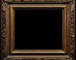 Rustic Wooden Frame with White Background – Elegant and Simple Home Decor