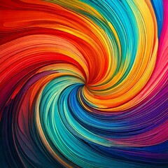 Fototapeta premium abstract gradient swirl pattern in vibrant colors, ideal for posters or motion 