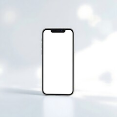 Smartphone mockup with blank screen.