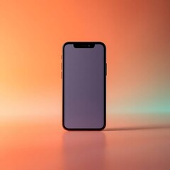 Smartphone Mockup with Gradient Background.