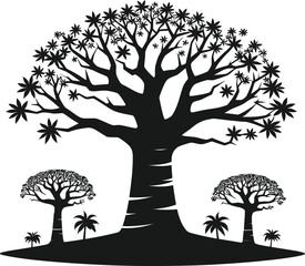 tree silhouette vector