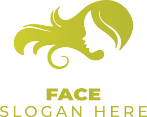 Obraz premium Mystique in Lime Olive: The Woman with Flowing Hair