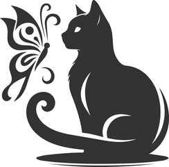 Silhouette of a cat
