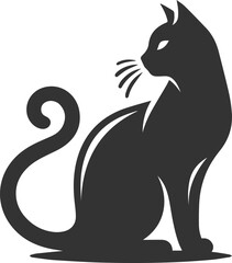 Silhouette of a cat