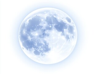 Light Blue Full Moon