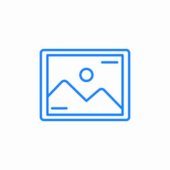 landscape photo icon sign vector