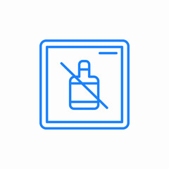 no alcohol icon sign vector