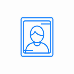 person portrait icon sign vector