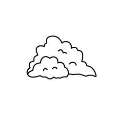 hand drawn bush illustration