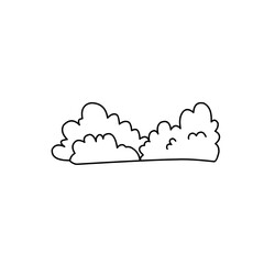 hand drawn bush illustration