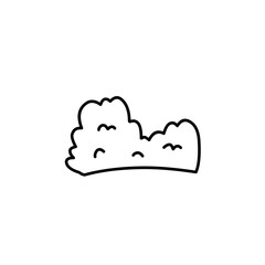 hand drawn bush illustration