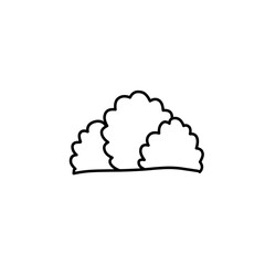 hand drawn bush illustration