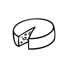 cheese hand drawn illustration