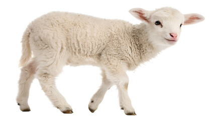 Obraz premium sheep , lamb isolated on white background , transparent png