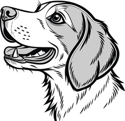 Fototapeta premium vector image of a dog