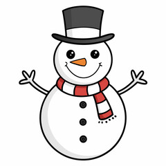 snowman with hat