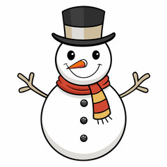 snowman with broom