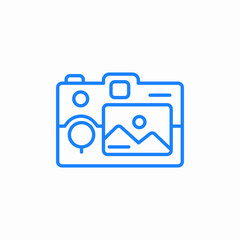camera picture icon sign vector