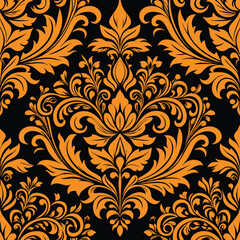 Vintage floral vector pattern seamless wallpaper
