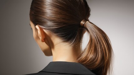 Obraz premium Simple Low Ponytail for teen.
