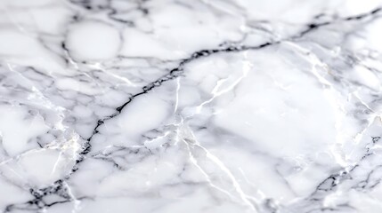 Close Up Intricate White Marble Veins Texture