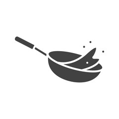 Fry icon vector image. Suitable for mobile apps, web apps and print media.