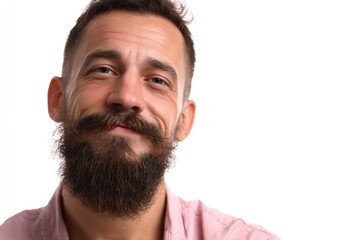 Obraz premium Bearded Man Looking at Camera