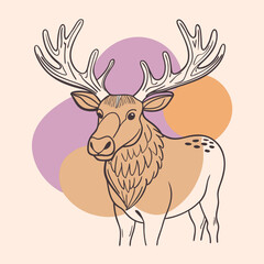 Animal Moose Vector Background, Animal, Design, Abstract Background Image And Wallpaper for Free Download.