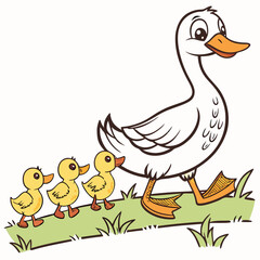 Duck Family Vector Art, Icons, and Graphics for Free Download