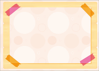 vector illustration of an abstract background plester frame