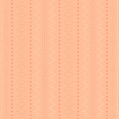 hand drawn stripes and squares. folk motifs. decorative art. peach color repetitive background. vector seamless pattern. geometric ornament. fabric swatch. wrapping paper. textile design template
