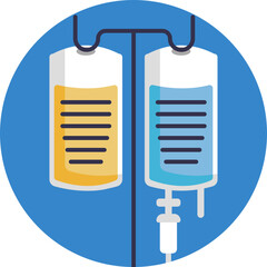 IV Bag: A medical bag used to administer fluids, medications, or nutrients intravenously to patients during or after plastic surgery procedures.