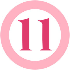 Round Shape Number 11
