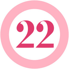 Round Shape Number 22
