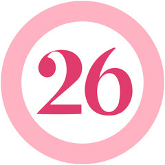 Round Shape Number 26
