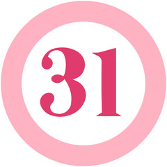 Round Shape Number 31
