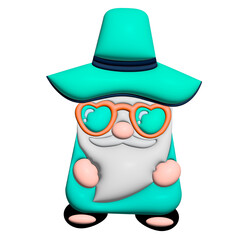 3 d render of a cute cartoon character