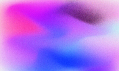 Colorful pink, purple and blue abstract  gradient noise grain background 