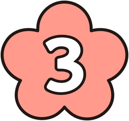 Cute Flower Shape Number 3

