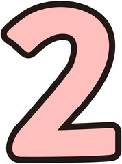 Cute Pink Number 2
