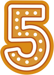 Gingerbread Number 5
