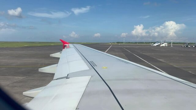 The aircraft is pushed back from the parking lot with the help special vehicle called a pushback tractor